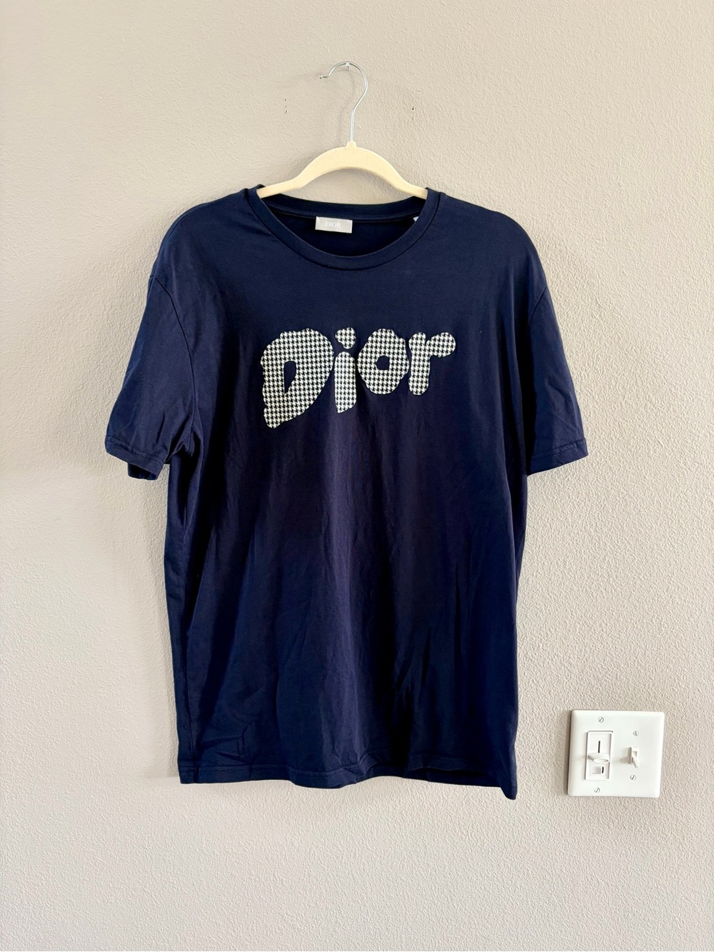 Men’s Authentic Dior Navy Graphic Logo Short Sleeve Tee